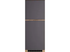 Best Küchen-Kühlschrankumbauschrank Turin 60 cm Graphit/Wotaneiche Kühlschränke