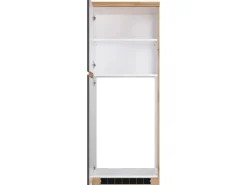 Best Küchen-Kühlschrankumbauschrank Turin 60 cm Graphit/Wotaneiche Kühlschränke