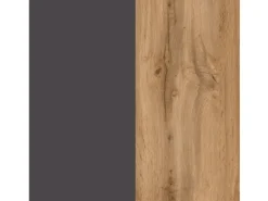 Clearance Held Möbel Küchen-Kühlschrankumbauschrank Turin 60 cm Wotaneiche/Graphit Wotaneiche-Graphit