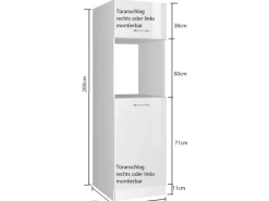 Küchen-Kühlschr./Ofenumbauschrank  Mailand 60cm Hgl./ Kühlschränke|Zubehör Für Küchenarmatur