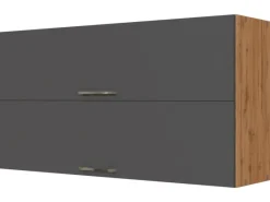 New Küchen-Klapphängeschrank Sorrento B110xH57xT34cm Anthra.-WotanEiche Küchenschränke