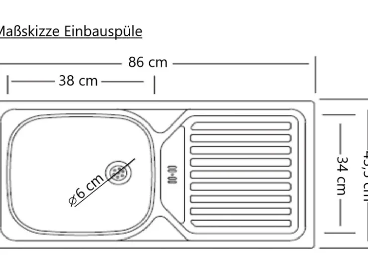Held Möbel Küchenschränke<Küchen-Spülenunterschrank Turin 120 cm mit 2 Türen Wotaneiche/Graphit Wotaneiche-Graphit