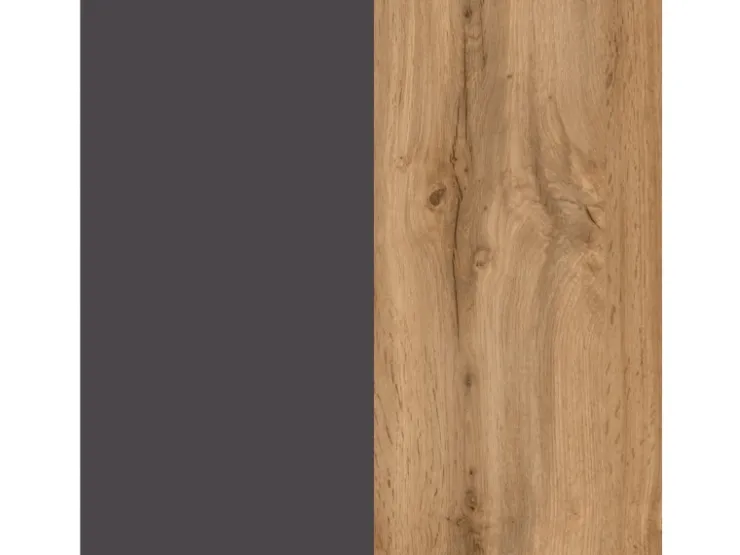 Held Möbel Küchenschränke<Küchen-Spülenunterschrank Turin 120 cm mit 2 Türen Wotaneiche/Graphit Wotaneiche-Graphit