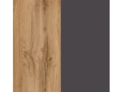 Held Möbel Einbauküchen<Küchenunterschrank Turin 60 cm 1 Tür 1 Schublade Wotaneiche/Graphit Wotaneiche-Graphit