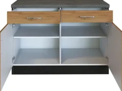 Sale Held Möbel Küchen-Unterschrank Sorrento 100x85x60cm 2 Schub.  Wotan.-Graf.
