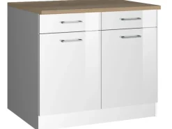 Online Küchenunterschrank Mailand 100 cm Hochglanz / Küchenschränke
