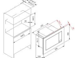 Clearance Held Möbel Küchenzeile Mailand 310 cm -Weiß Matt mit E-Geräten Weiß Hochglanz