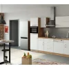 Outlet Küchenzeile Sorrento 270 cm Weiß-Wotaneiche Kochfelder|Kühlschränke