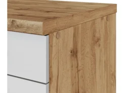 Outlet Küchenzeile Sorrento 270 cm Weiß-Wotaneiche Kochfelder|Kühlschränke