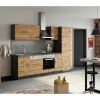 Sale Held Möbel Küchenzeile Sorrento 270 cm Wotaneiche-Grafit ohne E-Geräte