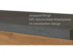 Sale Held Möbel Küchenzeile Sorrento 270 cm Wotaneiche-Grafit ohne E-Geräte
