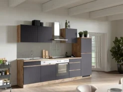 Sale Küchenzeile Turin 300 cm mit E-Geräten Kochfelder|Kühlschränke