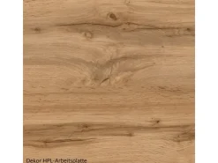 Held Möbel Einbauküchen<Küchenzeile Turin 330 cm ohne E-Geräte Graphit-Wotaneiche