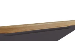 Best Held Möbel Küchenzeile Turin 360 cm mit E-Geräten Graphit-Wotaneiche