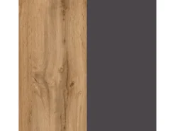 Best Held Möbel Küchenzeile Turin 360 cm mit E-Geräten Graphit-Wotaneiche
