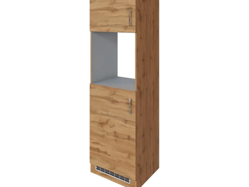 Sale Held Möel Küchen-Ofen-Kühlschr.umau Sorrento 60x200x60cm KS-Nische WotanEiche Gefrierschränke|Küchenschränke