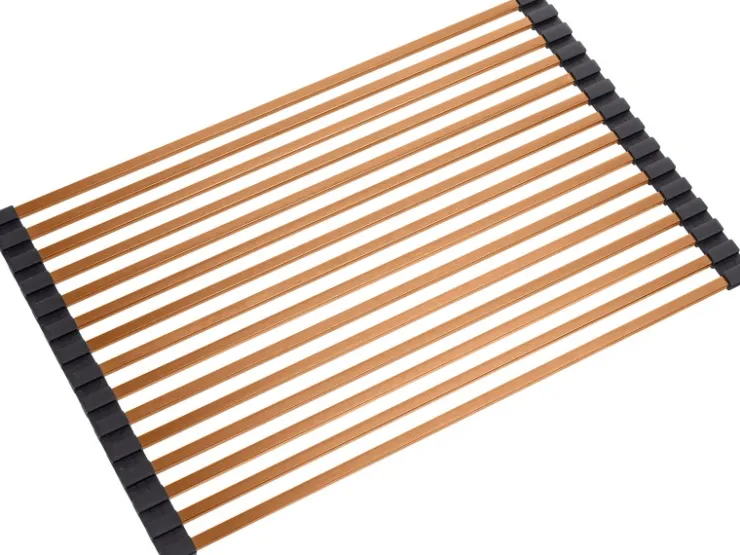 Clearance HELIKA Aufrollbares Abtropfgitter 45 cm x 28 cm Kupferfarbe Kupferfarben