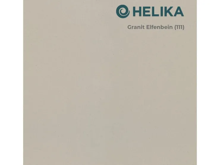 Clearance HELIKA Einbauspüle Esta 47 cm x 44 cm Elfenbein inkl. Druckknopfventil