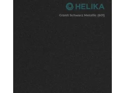 HELIKA Einbauspüle Granitverbundstoff Quadro 56 cm x 51 cm Schwarz