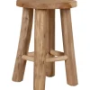 Töpfe<Hocker aus Teak-Holz Ø 20 cm x 27 cm Braun