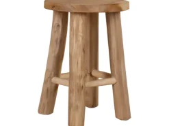 Töpfe<Hocker aus Teak-Holz Ø 20 cm x 27 cm Braun