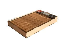 New holz4home Premium Schneidebrett Set Stirnholz aus Eiche