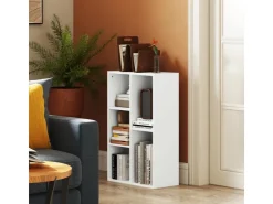 Online HOMCOM Bücherregal Standregal mit Ebenen Aufbewahrungsregal Küchenregal