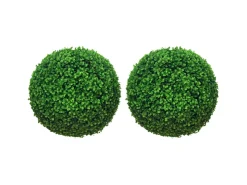 Outlet HOMCOM Buchsbaumkugel 2er Set für Indoor/Outdoor