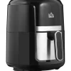 New Heißluftfritteuse Stahl Kunststoff Schwarz 34,2L x 25,6B x 31,8H cm Haushaltsgeräte