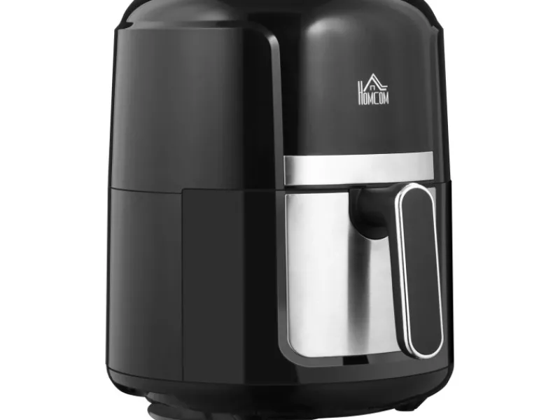 New Heißluftfritteuse Stahl Kunststoff Schwarz 34,2L x 25,6B x 31,8H cm Haushaltsgeräte