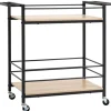 Best HOMCOM Küchenwagen mit 2 Ebenen Spanplatte 82 x 40 x 75 cm