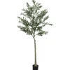 Clearance HOMCOM Künstlicher Olivenbaum Groß 180 cm Plastik Künstliche Pflanzen