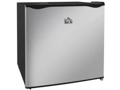 Outlet HOMCOM Mini Gefrierschrank Stahl Kunststoff Silber 47L x 44,2B x 48,8H cm