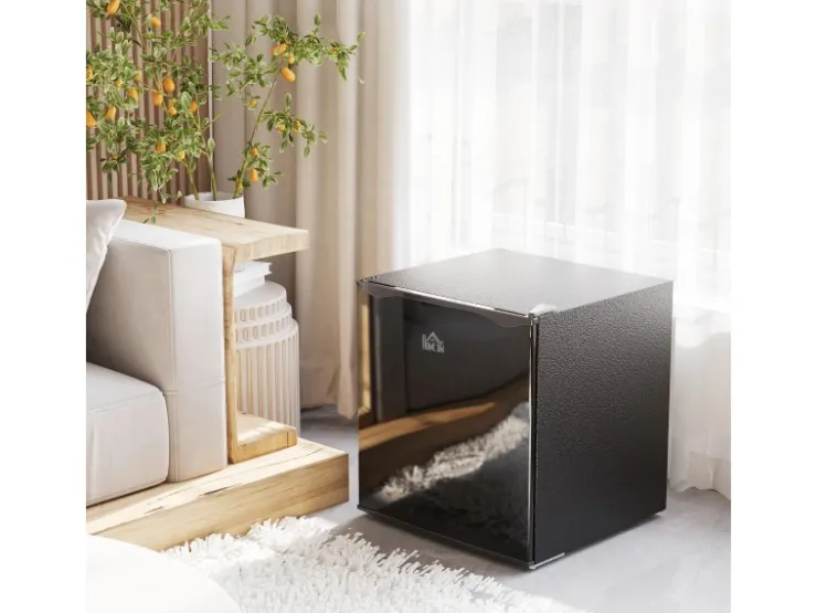 Sale HOMCOM Mini Gefrierschrank Stahl Kunststoff Schwarz 47L x 44,2B x 48,8H cm