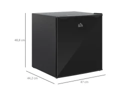 Sale HOMCOM Mini Gefrierschrank Stahl Kunststoff Schwarz 47L x 44,2B x 48,8H cm
