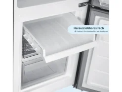 Discount Kühlschrank Mit Gefrierfach Kühl-Gefrierkombination Freistehend 173 Liter Nutzinhalt CFS1110-S Silber Kühlschränke