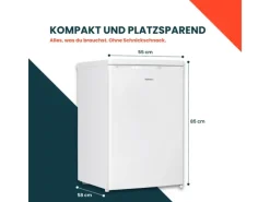 Sale Kühlschrank mit Gefrierfach Klein Mini Kühl-Gefrierkombination 109 Liter Freistehend 4-Sterne Gefrieren Weiß Kühlschränke