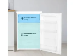 Sale Kühlschrank mit Gefrierfach Klein Mini Kühl-Gefrierkombination 109 Liter Freistehend 4-Sterne Gefrieren Weiß Kühlschränke