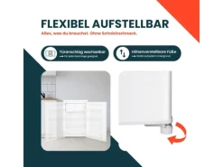 Sale Kühlschrank mit Gefrierfach Klein Mini Kühl-Gefrierkombination 109 Liter Freistehend 4-Sterne Gefrieren Weiß Kühlschränke