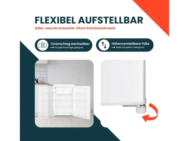 Sale Kühlschrank mit Gefrierfach Klein Mini Kühl-Gefrierkombination 109 Liter Freistehend 4-Sterne Gefrieren Weiß Kühlschränke