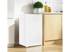 Best Kühlschrank ohne Gefrierfach Vollraumkühlschrank Klein 88L Nutzinhalt Tischkühlschrank Freistehend Weiß Kühlschränke