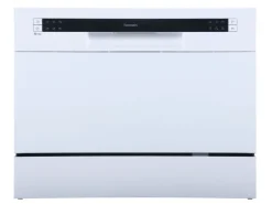 homeX Küchenhelfer<Tischgeschirrspüler Mini Geschirrspüler mit 6 Programmen 6 Maßgedecke Aquastop GST6AE-W