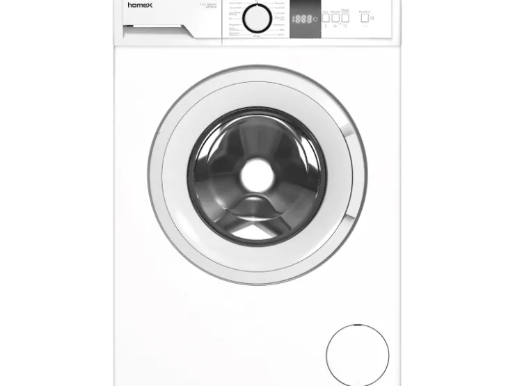 New homeX Waschmaschine 7kg 1200 U/Min Inverter Motor AquaStop Schontrommel 15 Programme WF712B-W