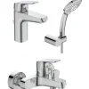 Hot Ideal Standard Armaturenpaket Ceraflex inkl. Handbrause-Set Chrom