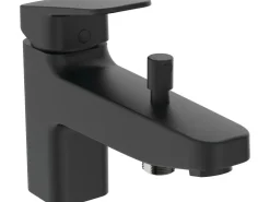 Ideal Standard Einhebelmischer<Badearmatur Ceraplan für Wannenrand Schwarz Matt