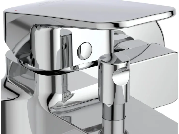 Hot Ideal Standard Badearmatur Ceraplan Chrom Aufputz mit Handbrause-Set