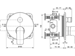 Online Ideal Standard Badearmatur Connect Air Unterputz Chrom