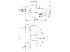 Ideal Standard Einhebelmischer<Badearmatur Ceraline AP Chrom