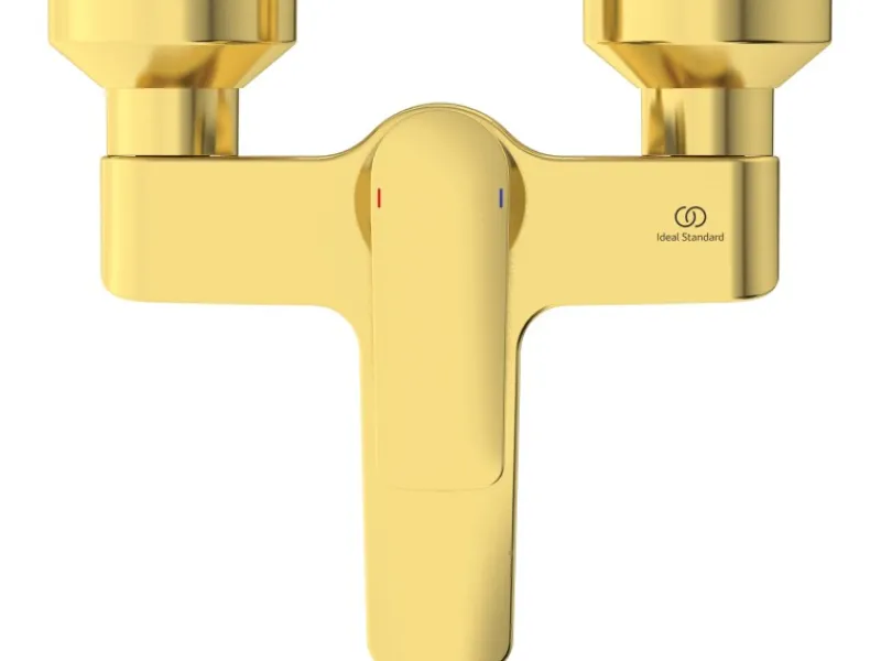 Badearmatur Connect Air Aufputz Brushed Einhebelmischer