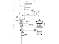 Online Ideal Standard Bidetarmatur Ceraline matt Schwarz